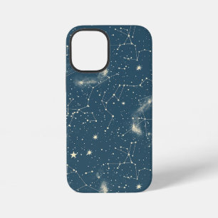 ダークアカデミア ネイビーアイボリー月の星座チャート iPhone 12 MINIケース