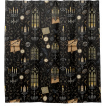 ダークアカデミシャワーカーテン – Moody & Scholarly