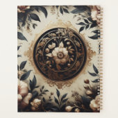 ダークアカデミスタンプヴィンテージゴシック プランナー手帳 (裏面)