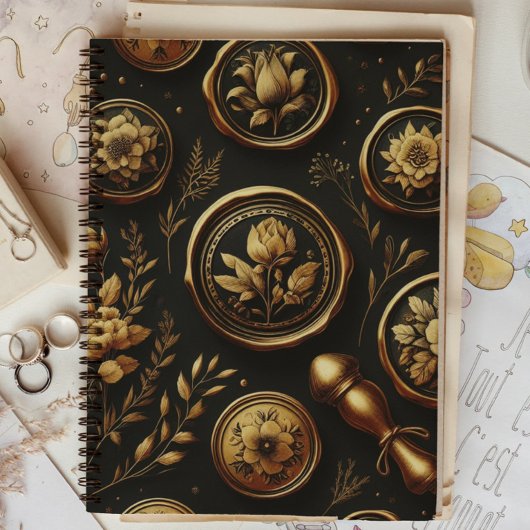 ダークアカデミスタンプヴィンテージゴシック プランナー手帳