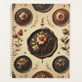 ダークアカデミスタンプヴィンテージゴシック プランナー手帳