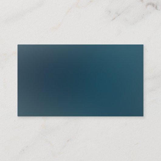 ダークアクアマリンとティール(緑がかった色)ブルーフローラ結婚ズ エンクロージャーカード (裏面)