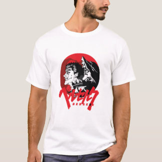 ダークアニメウォリアーレトロレッドアート Tシャツ
