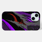 ダークアニメファンタジーカラスとデーモンアート Case-Mate iPhoneケース (裏面 (横))