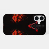 ダークアニメファンタジーカラスと悪魔の芸術 iPhone 16ケース (裏面横)