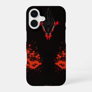 ダークアニメファンタジーカラスと悪魔の芸術 iPhone 16ケース