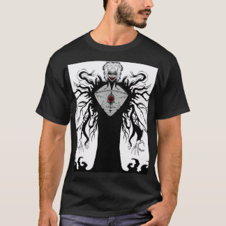 ダークアニメファンタジーカラスと悪魔の芸術 Tシャツ
