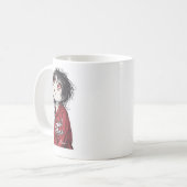 ダークアニメ「Still Here」美学ゴシックイラスト コーヒーマグカップ (正面左)