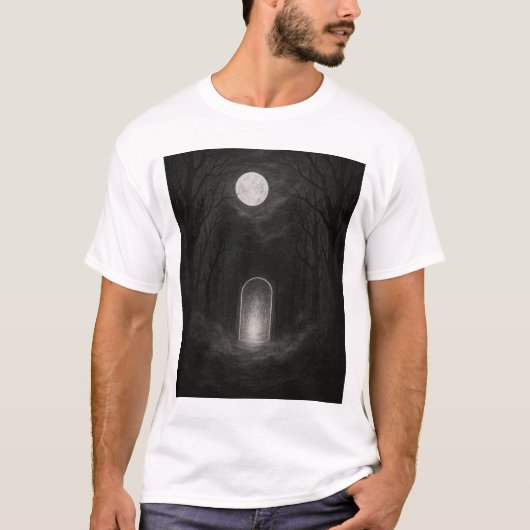 ダークアブストラクトアートTシャツ Tシャツ (正面)