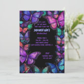 ダークアメジストウイング誕生日招待状 招待状 (スタンド正面)