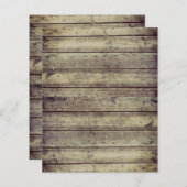 ダークアンティーク厚板ウッドスクラップブック紙 (正面/裏面)