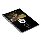 ダークアンテロープシルエットモノグラムフォト ノートブック (右側)