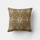 ダークアンバーヤギとドラゴン装飾用クッション クッション (裏面)