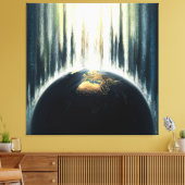 *~*ダークアース宇宙AP70上空の光 キャンバスプリント (インサイチュ (リビング))