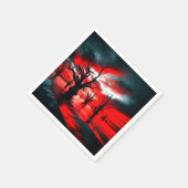 ダークアートツリーデザイン スタンダードカクテルナプキン (角)