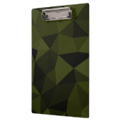 ダークアーミーの緑の黒いジオメトリックメッシュパターカッコいいン クリップボード (左)