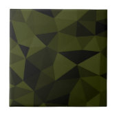 ダークアーミーの緑の黒いジオメトリックメッシュパターカッコいいン タイル (正面)