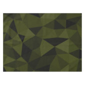 ダークアーミーの緑の黒いジオメトリックメッシュパターカッコいいン テーブルクロス (正面(横))