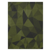 ダークアーミーの緑の黒いジオメトリックメッシュパターカッコいいン テーブルクロス (正面)