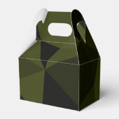 ダークアーミーの緑の黒いジオメトリックメッシュパターカッコいいン フェイバーボックス (裏面サイド)