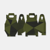 ダークアーミーの緑の黒いジオメトリックメッシュパターカッコいいン フェイバーボックス (折り畳みなし)