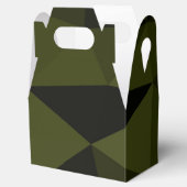 ダークアーミーの緑の黒いジオメトリックメッシュパターカッコいいン フェイバーボックス (オープン)