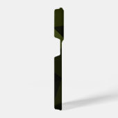 ダークアーミーの緑の黒いジオメトリックメッシュパターカッコいいン iPhoneケース (右側面)