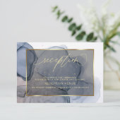 ダークインキダスティブルーメイヴ披露宴招待状 招待状 (スタンド正面)