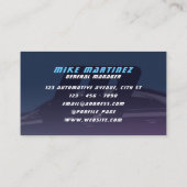 ダークインディゴブルー車のモノグラム 名刺 (裏面)