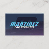 ダークインディゴブルー車のモノグラム 名刺 (正面)