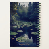 「ダークイーサリアウォーター」ジャーナルパーソナライズされた誌 ノートブック (裏面)