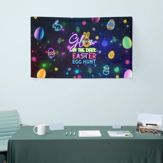 ダークイースターエッグのグロー狩りバナー 横断幕 (トレードショー)