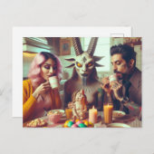 ダークイースターヴィンテージキャンディーブレックファーストホラー ポストカード (正面/裏面)