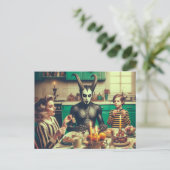 ダークイースターヴィンテージキャンディー夕飯ホラー ポストカード (スタンド正面)