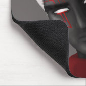 ダークウィザードキャラクター白い目とタトゥー マウスパッド (コーナー)