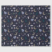 ダークウィッチーユール（キリスト降誕祭）クリスマスラッピング紙 ラッピングペーパー (フラット)