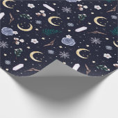 ダークウィッチーユール（キリスト降誕祭）クリスマスラッピング紙 ラッピングペーパー (角)