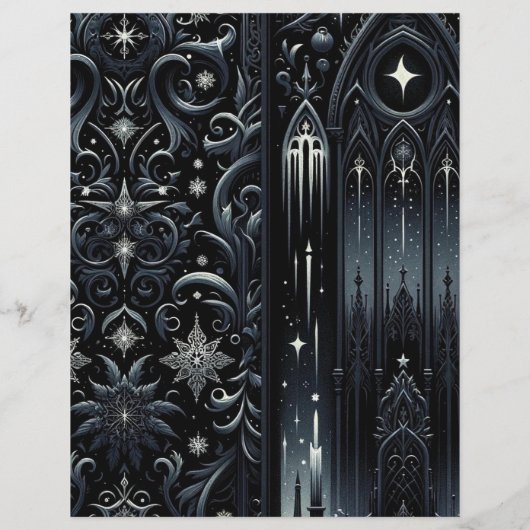 ダークウィンターゴシック紙クラフトカードストック (裏面)