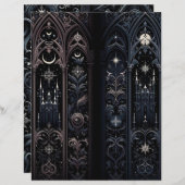 ダークウィンターゴシック紙クラフトカードストック (正面/裏面)