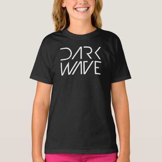 ダークウェーブ幾何学デザイン Tシャツ (正面)