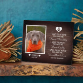 ダークウォルナットウッド 家族のペット写真メモリアルプレート フォトプラーク (側面)