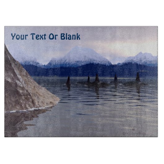 ダークウォーターオルカ カッティングボード (正面)