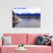 ダークウォーターオルカ キャンバスプリント (インサイチュ (リビング))