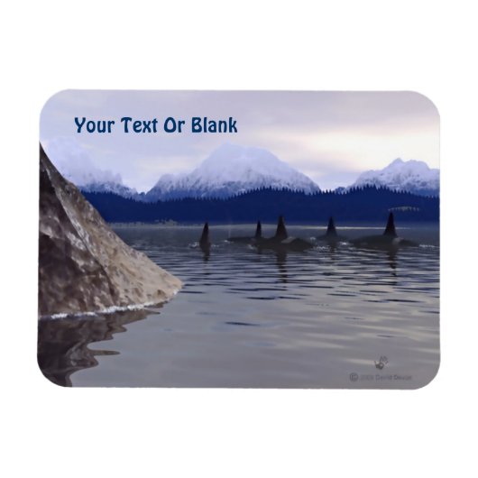 ダークウォーターオルカ マグネット (横)