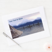 ダークウォーターオルカ 長方形シール (封筒)