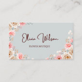 ダークウォーター色フローラ名刺 名刺 (正面)