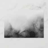 ダークウォーター色ブラックハロウィーンオレンジ結婚ズ エンクロージャーカード (裏面)