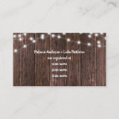 ダークウッドとライトブライダルシャワーギフトレジストリ エンクロージャーカード (正面)