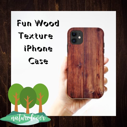 ダークウッドのようなテクスチャー Case-Mate iPhoneケース