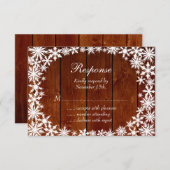 ダークウッドのウィンターレースRSVP 出欠カード (正面/裏面)